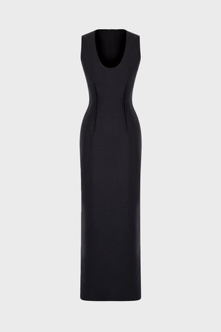 TAILORED MIDI DRESS IN MERINO-WOOL