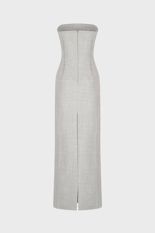 TAILORED MIDI DRESS IN VIRGIN-WOOL