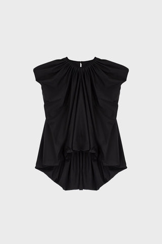 TAILORED TOP IN COTTON-POPLIN