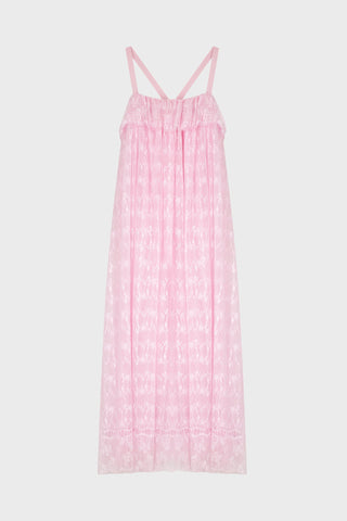 RUFFLED MAXI DRESS IN LACE