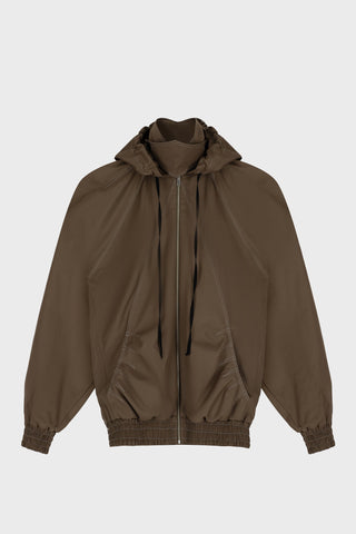 LONG BLOUSON JACKET IN TECHNICAL-COTTON