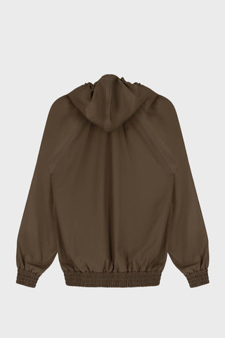 LONG BLOUSON JACKET IN TECHNICAL-COTTON