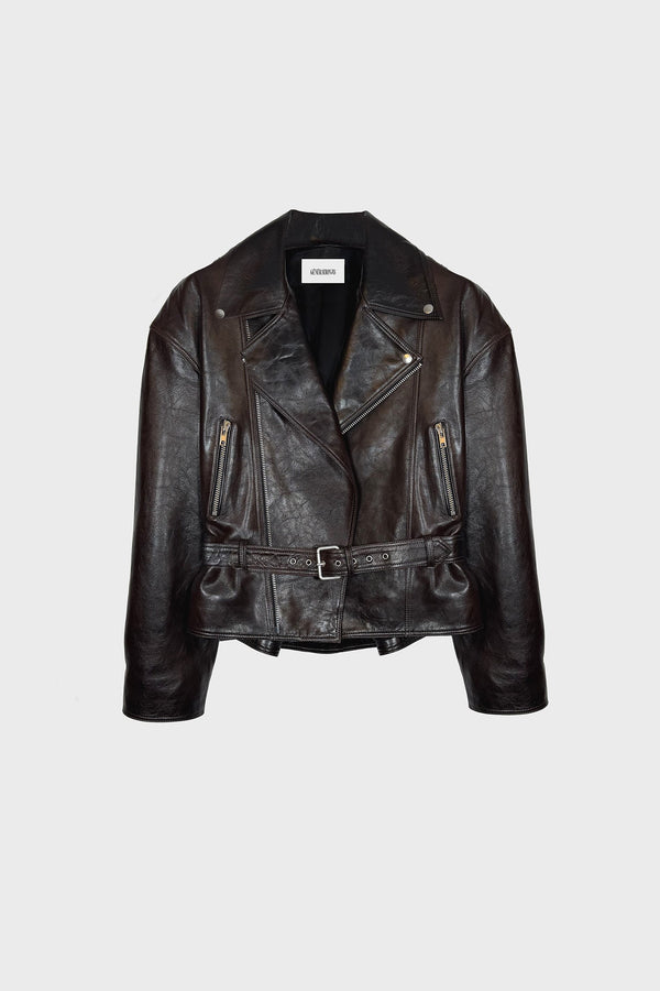 BIKER JACKET IN LAMBSKIN