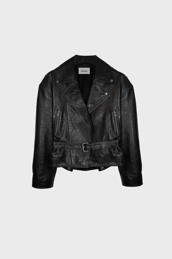 BIKER JACKET IN LAMBSKIN