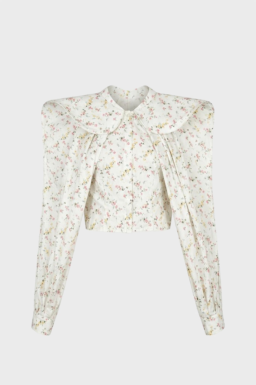 TAILORED SCULPTED SHIRT IN PRINTED-COTTON
