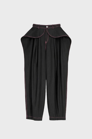 TAILORED SCULPTED PANTS IN TECHNICAL-COTTON