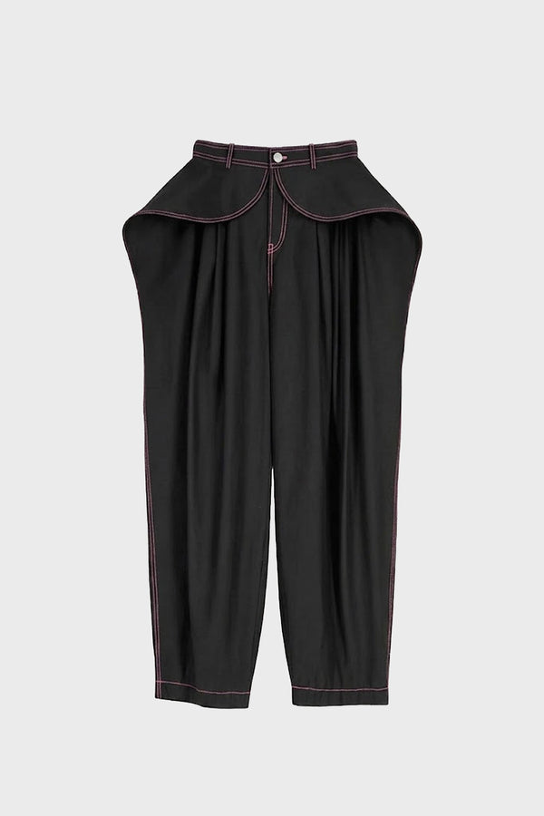 TAILORED SCULPTED PANTS IN TECHNICAL-COTTON