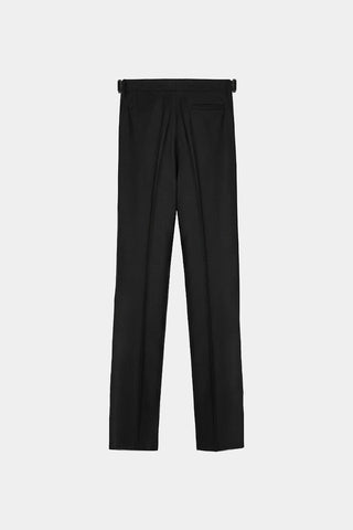 TAILORED STRAIGHT-LEG PANTS IN WOOL