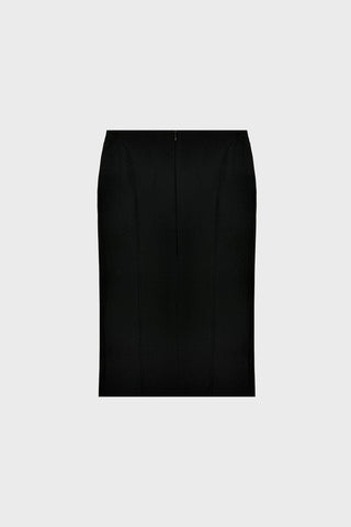 TAILORED MIDI SKIRT IN WOOL