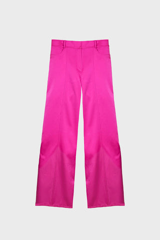 WIDE-LEG PANTS IN SATIN