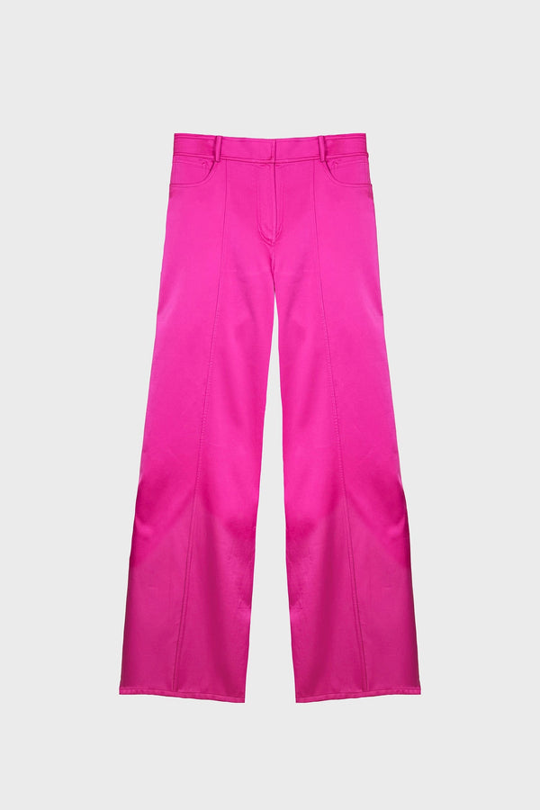 WIDE-LEG PANTS IN SATIN