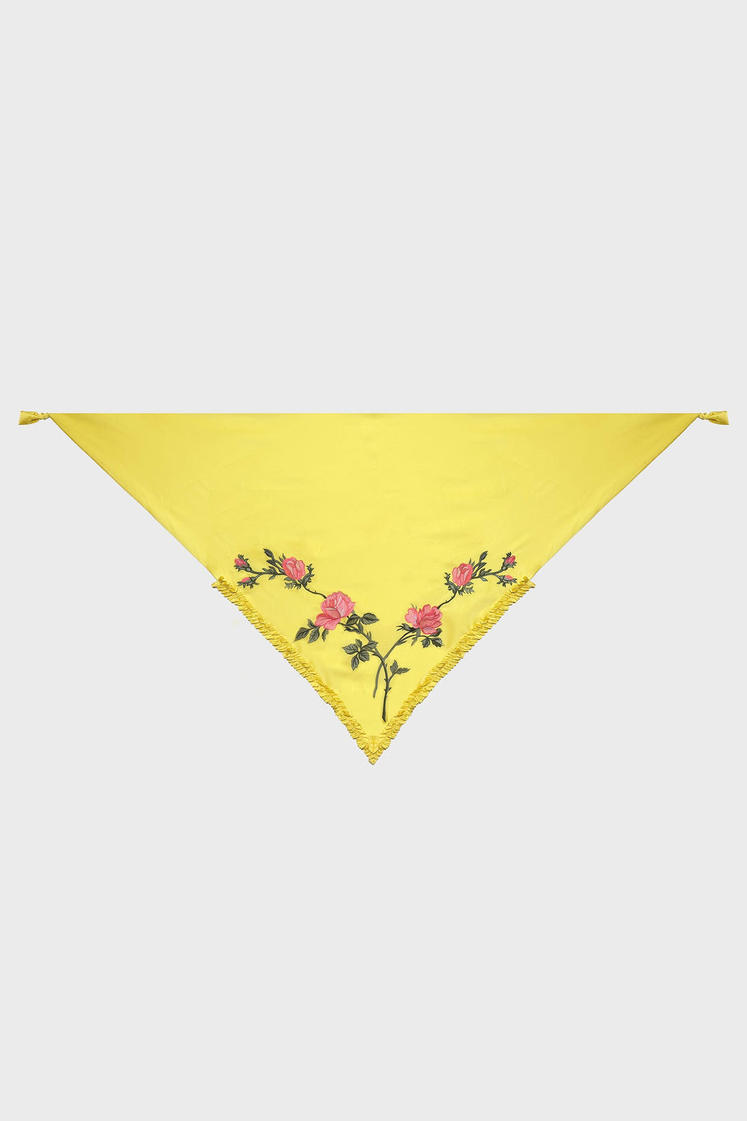EMBROIDERED SHAWL IN SATIN