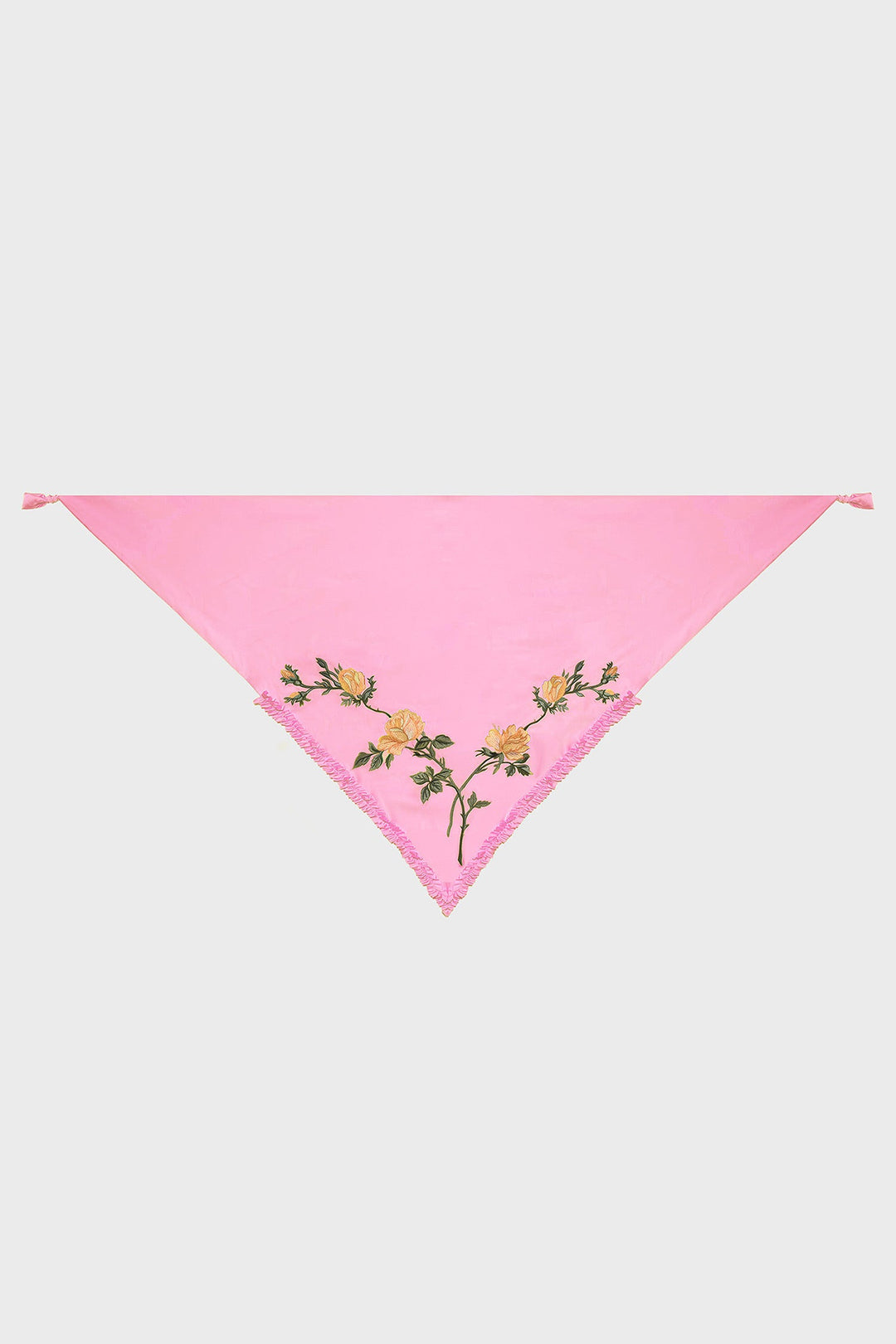 EMBROIDERED SHAWL IN SATIN