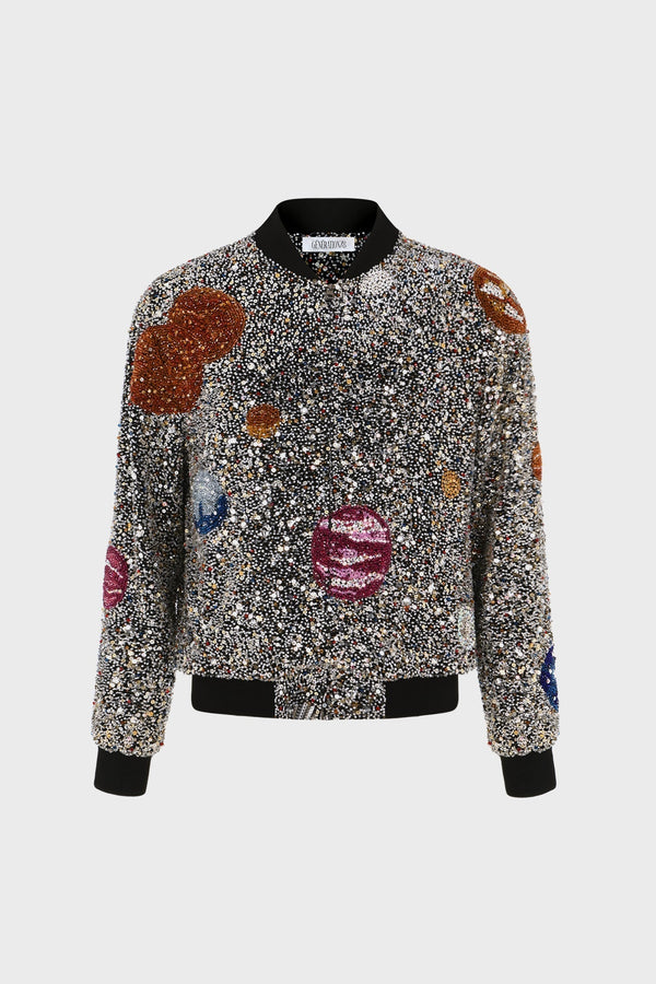 GALAXY EMBROIDERED COUTURE BOMBER