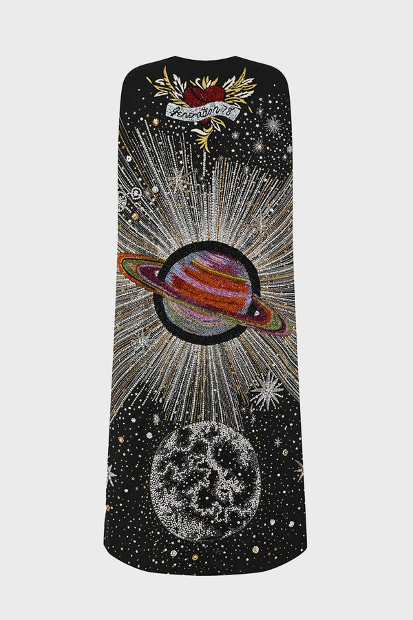 GALAXY EMBROIDERED COUTURE CAPE