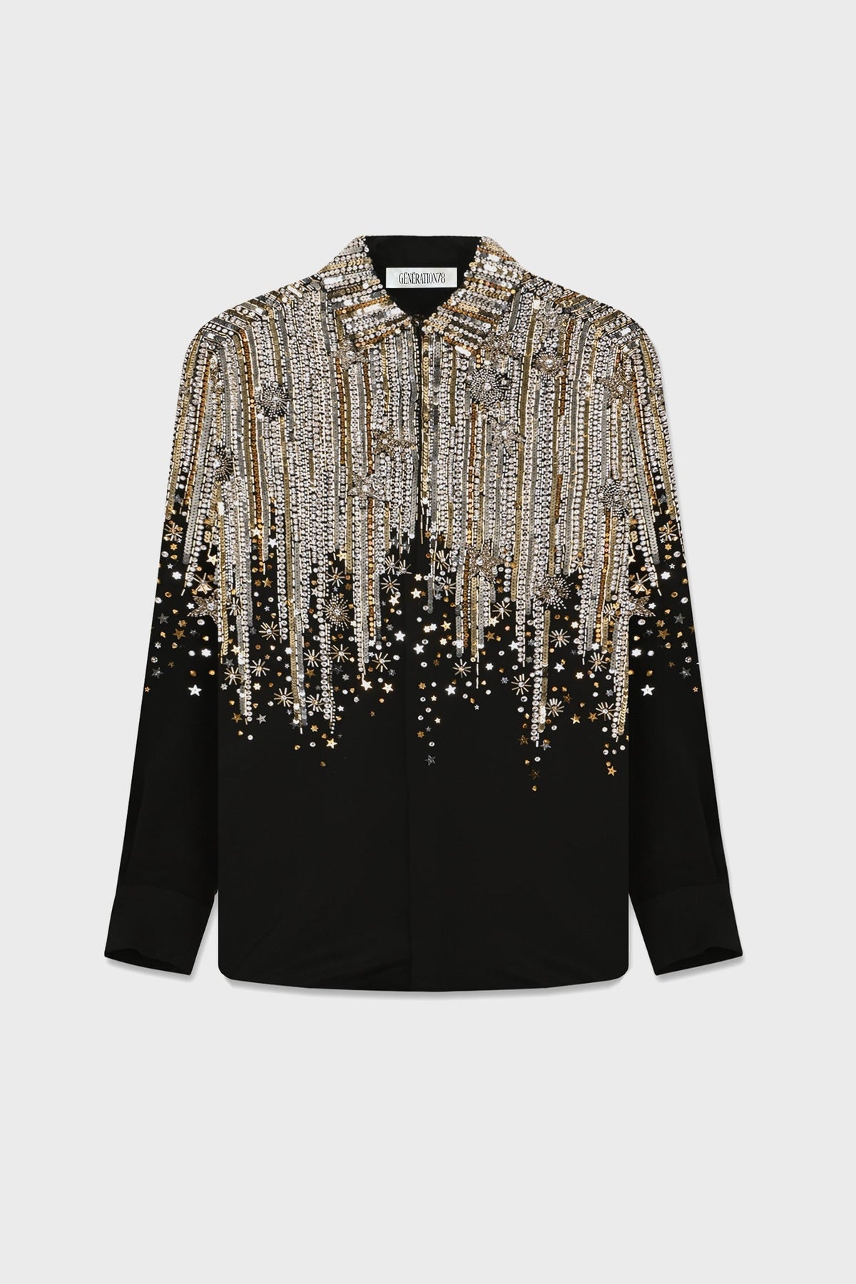 GALAXY EMBROIDERED COUTURE SHIRT
