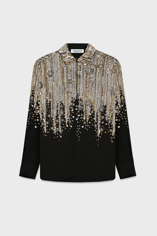 GALAXY EMBROIDERED COUTURE SHIRT
