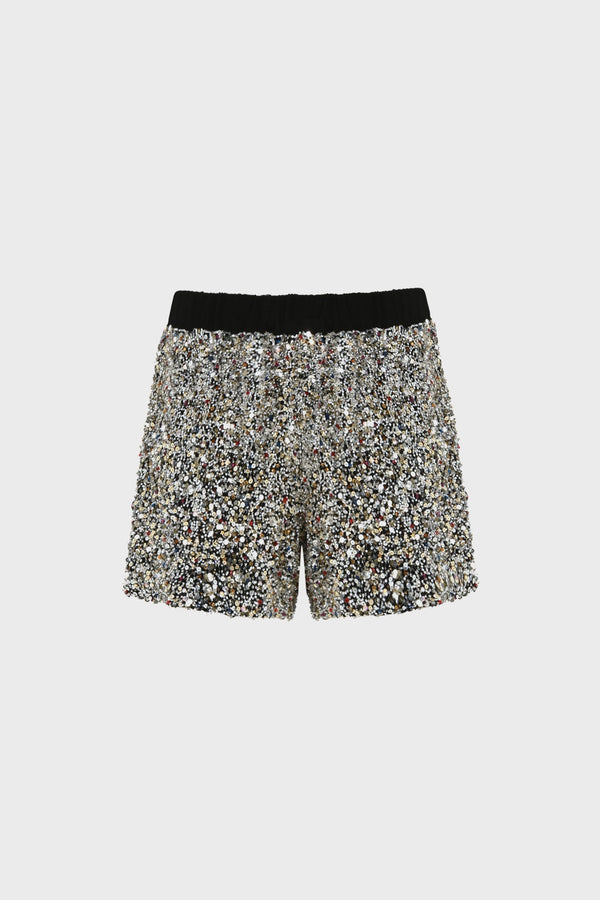 GALAXY EMBROIDERED COUTURE SHORTS