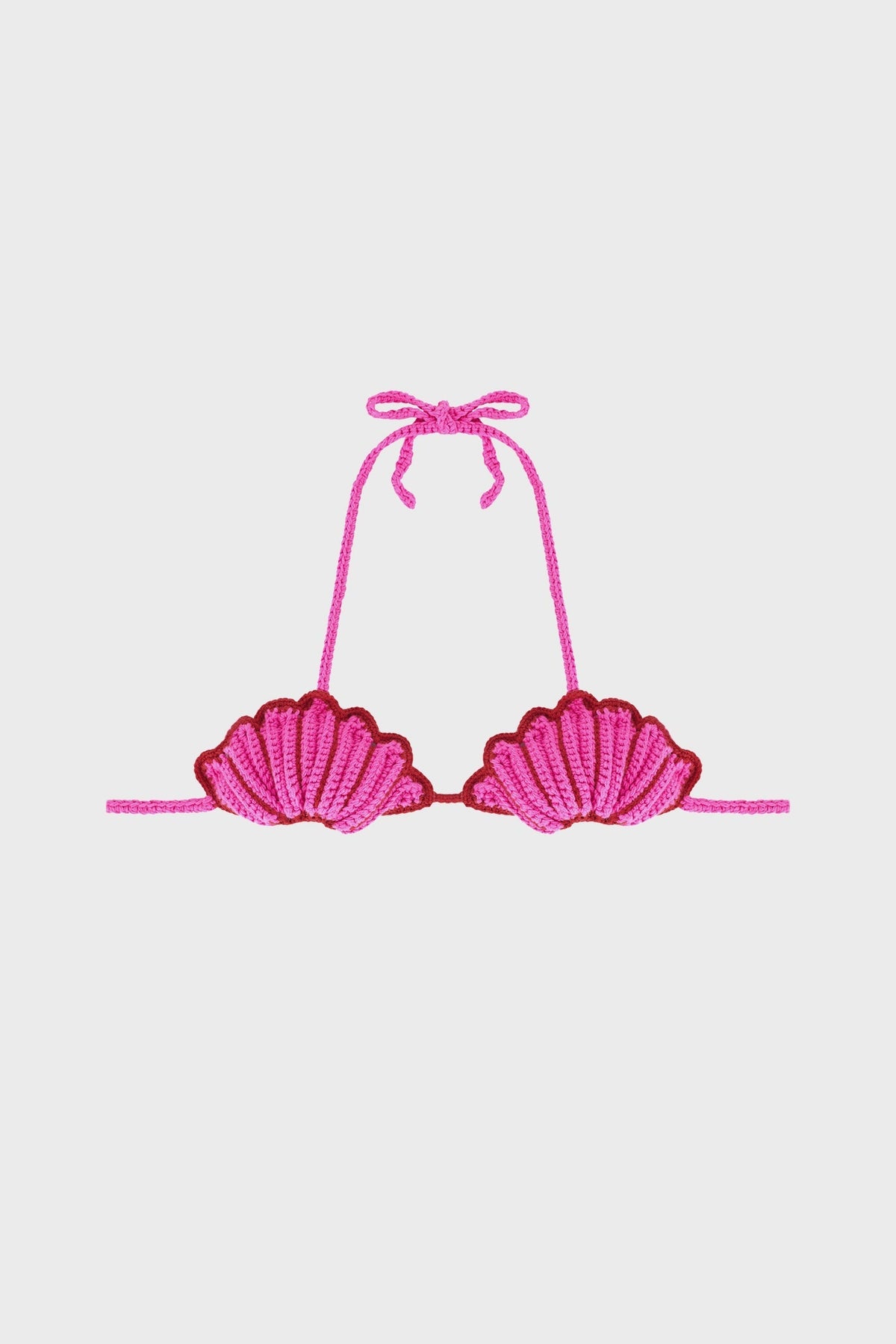 HAND-KNIT SEASHELL BIKINI TOP