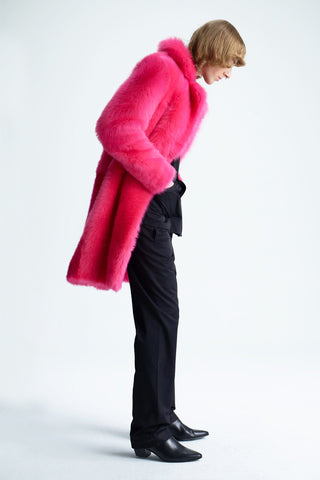 HOT PINK SHEARLING COAT GENERATION78