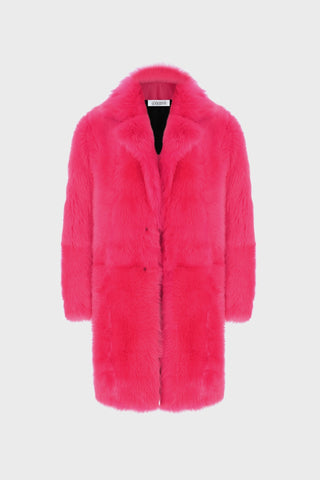 HOT PINK SHEARLING COAT GENERATION78
