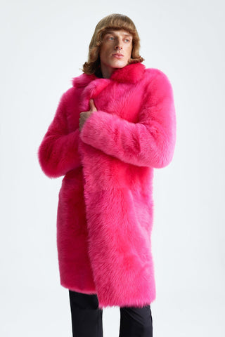 HOT PINK SHEARLING COAT GENERATION78