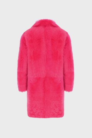 HOT PINK SHEARLING COAT GENERATION78