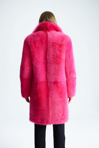 HOT PINK SHEARLING COAT GENERATION78