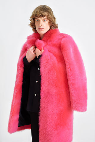 HOT PINK SHEARLING COAT GENERATION78