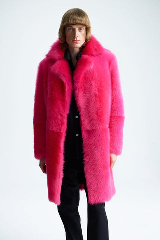 HOT PINK SHEARLING COAT GENERATION78