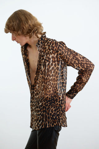 LEOPARD-PRINT SHIRT GENERATION78