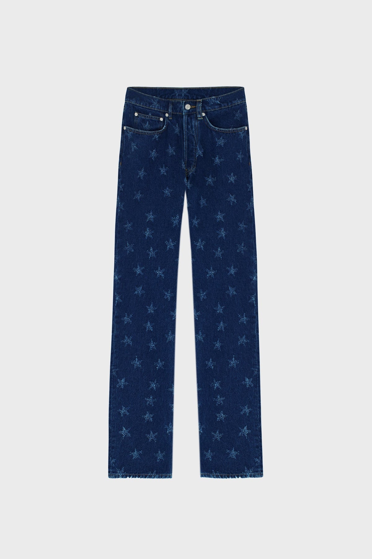 LOOSE-FIT JEANS IN STAR-APPLIQUE DENIM