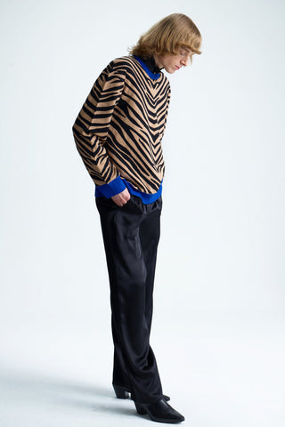 OVERSIZED CASHMERE-BLEND ZEBRA SWEATER GENERATION78