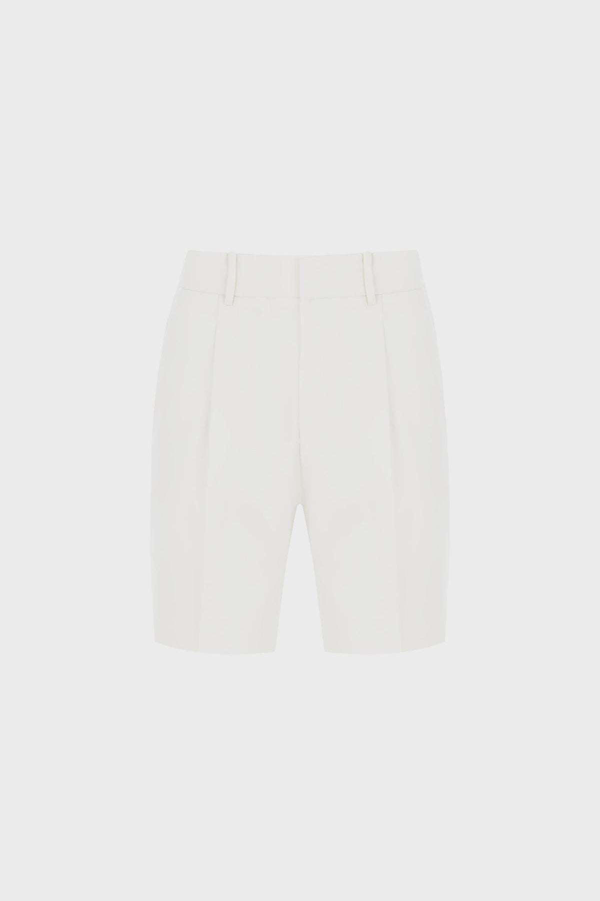 PLEATED TAILORED SHORTS IN WOOL