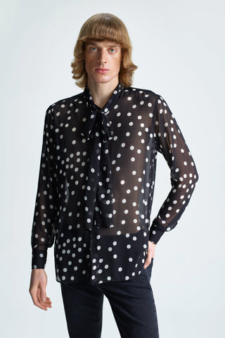 PUSSY-BOW POLKA-DOT SHIRT GENERATION78