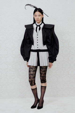 TAILORED GILET DRESS IN VIRGIN-WOOL