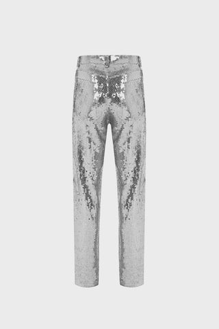 SEQUINED STRAIGHT-LEG PANTS GENERATION78