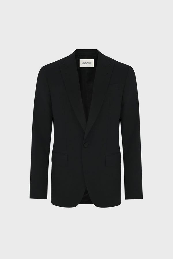 SINGLE-BREASTED TAILORED TUXEDO JACKET