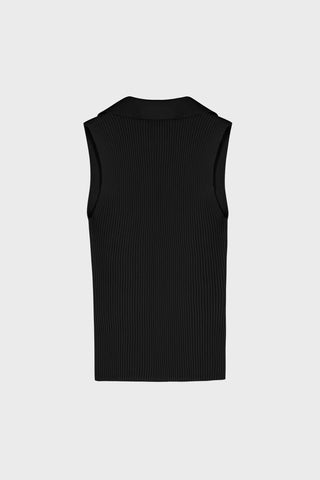 SLEEVELESS RIBBED-KNIT TOP GENERATION78