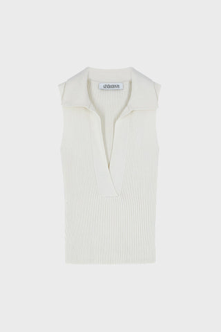SLEEVELESS RIBBED-KNIT TOP GENERATION78