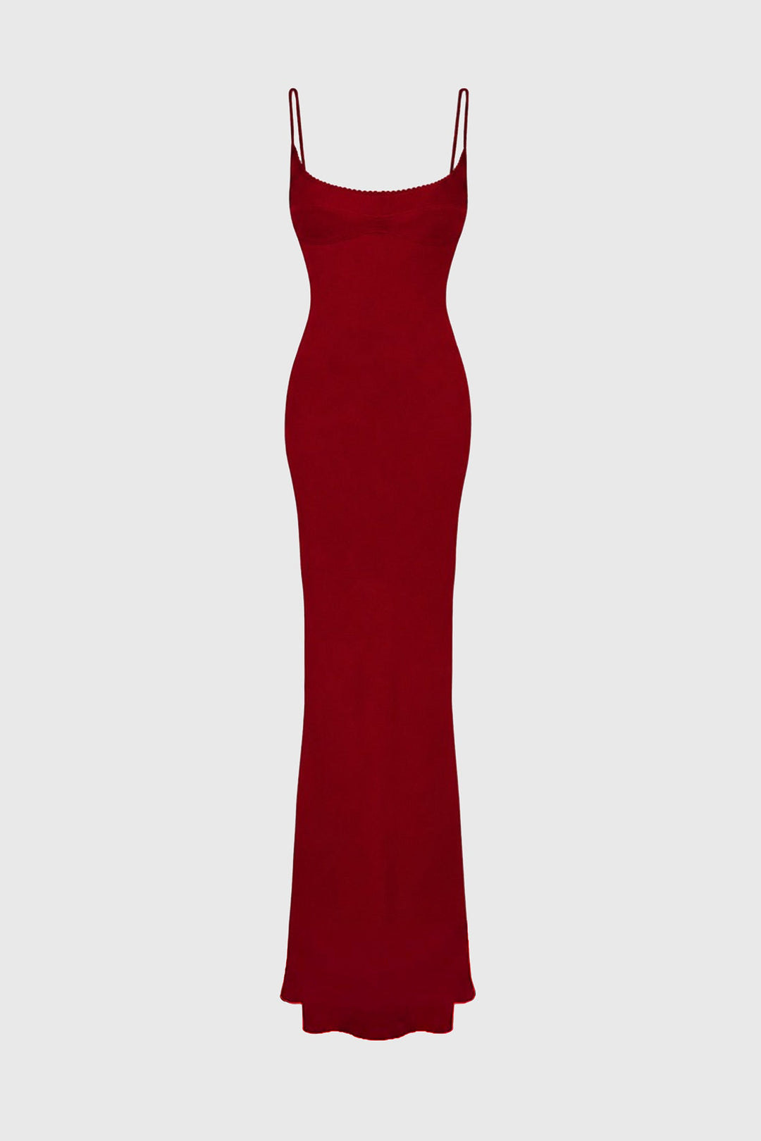 SPAGHETTI-STRAP MAXI DRESS IN CREPE-JERSEY