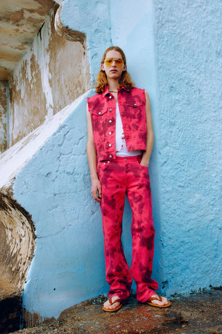 STRAIGHT-LEG JEANS IN TIE-DYE DENIM GENERATION78