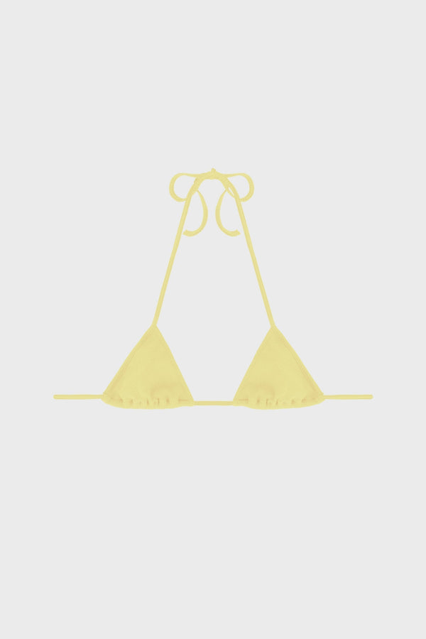 TRIANGLE BIKINI TOP IN RIBBED JERSEY