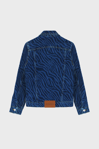TRUCKER JACKET IN ZEBRA-PRINT DENIM GENERATION78
