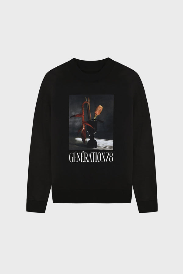 VASE PRINT OVERSIZED SWEATSHIRT
